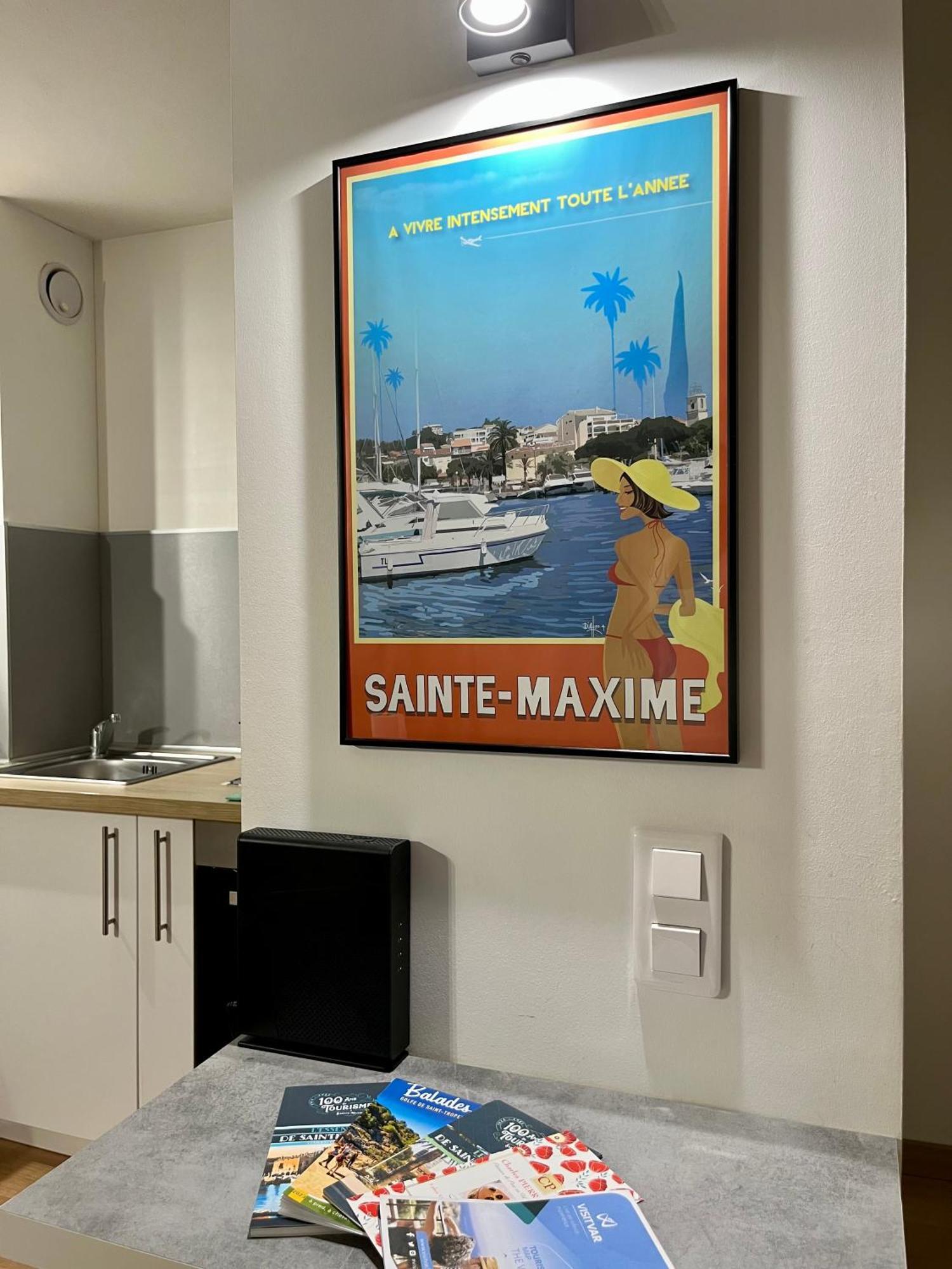 Perle Rare A 250M De La Plage ! Climatise Avec Parking, Balcon & Wifi Сент-Максим Экстерьер фото